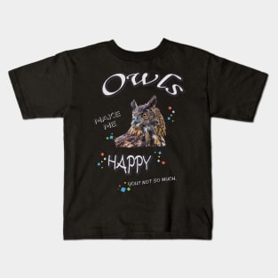 eagle owl Kids T-Shirt